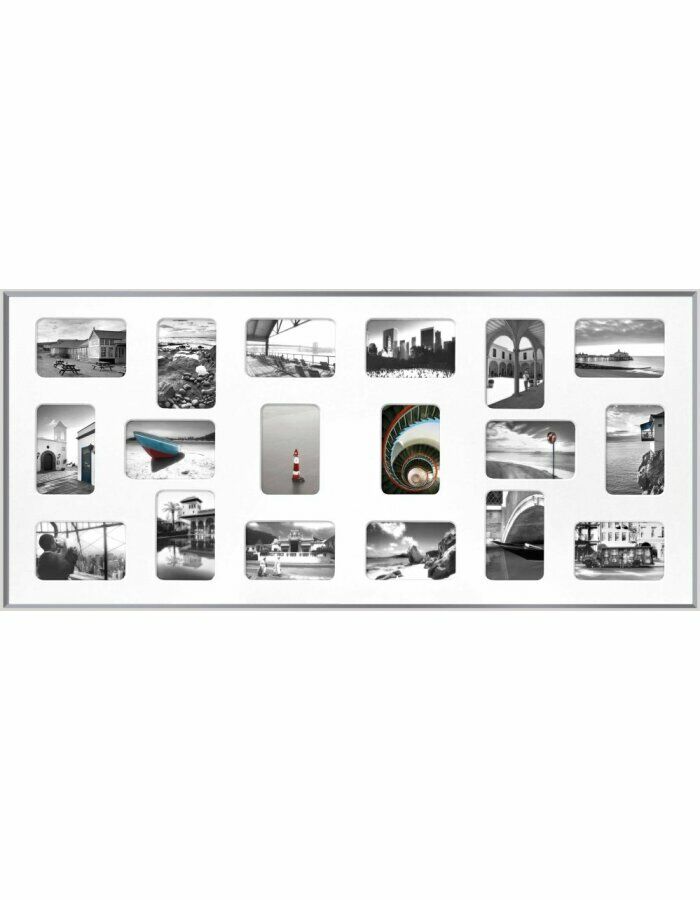 ingewikkeld monster Gematigd Aluminium Collage fotolijst Pixel | 18x 10x15 foto